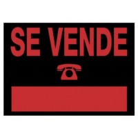 CARTEL "SE VENDE" 350X250 MM PVC NEGRO ARCHIVO 2000 6167 NE (Espera 4 dias)